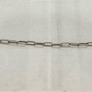 Silver chain bracelet